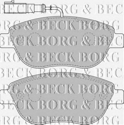 BORG & BECK bbp1717 -  Комплект тормозных колодок, дисковый тормоз